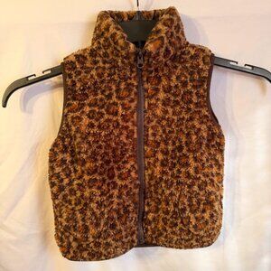 {Kids} JOMAKE~ Girl's Leopard Print Fuzzy Vest~ Size 3T (G26)